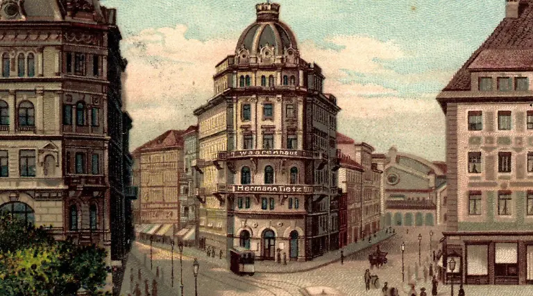 Postkarte Hermann Tietz München